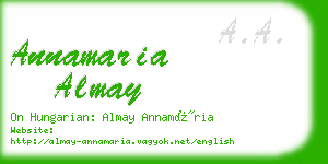 annamaria almay business card